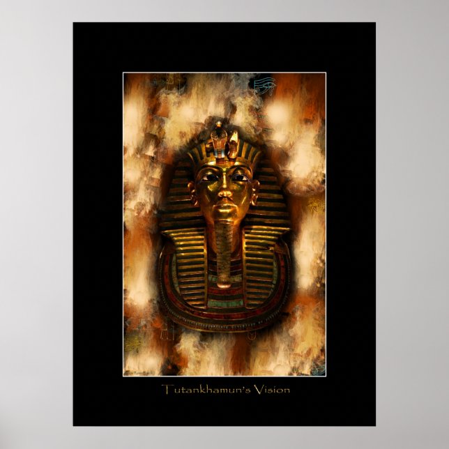 VISIÓN DE TUTANKHAMUN Poster De Arte Egipcio (Frente)
