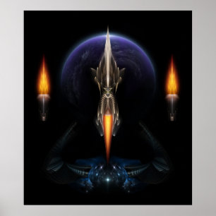 Visión De Vuelo Sobre El Poster De Pared De Arte F