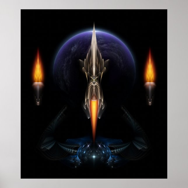 Visión De Vuelo Sobre El Poster De Pared De Arte F (Frente)