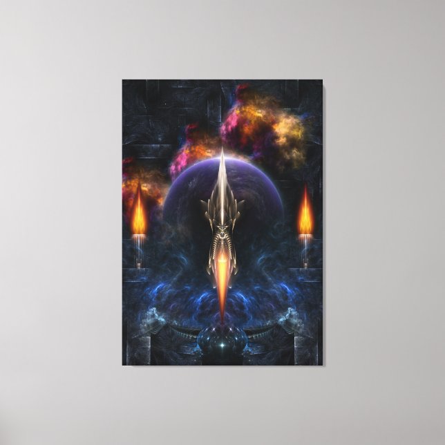 Visión Del Arte Fractal De Vuelo Impresión De Lien (Anverso)