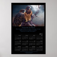 Visión Del Poster Del Calendario De Arte De Hawk 2