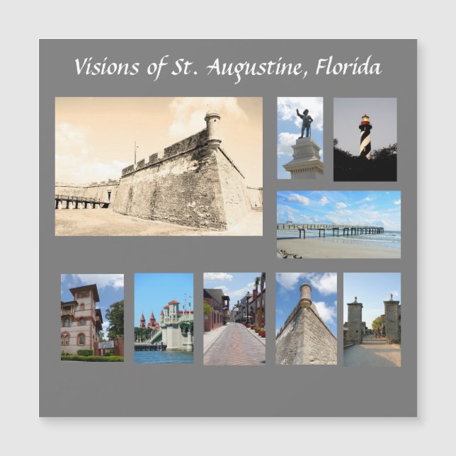 Visiones de la histórica San Agustín, Florida (Anverso)