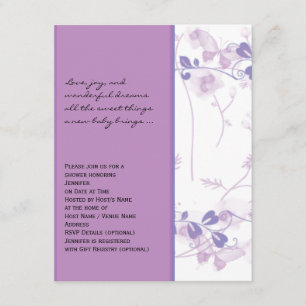 Visiones de mariposas en la invitación de Lilac Ba
