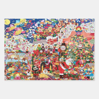 Visiones de papel envolvente de ciruelas azucarera