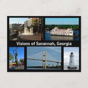 Visiones de Savannah, tarjeta postal de vacaciones
