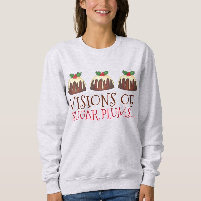 Visiones de sudaderas Plum Pudding Sugar (Anverso)