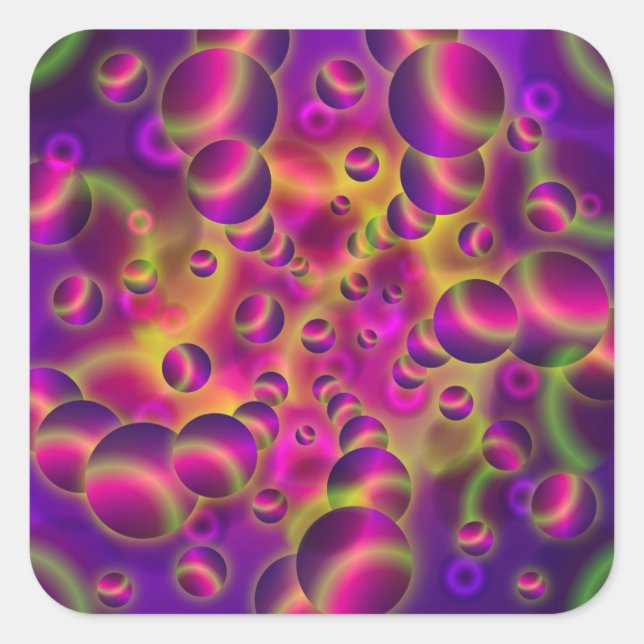 Visiones psicodélicas pegatinas (Anverso)