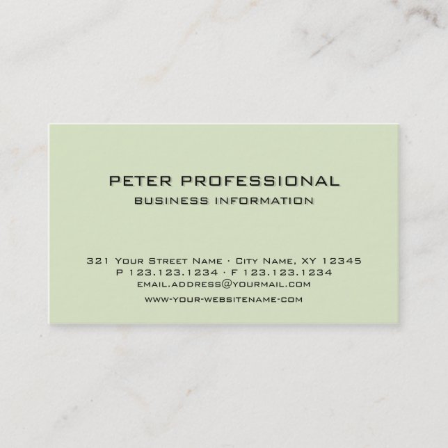 Visita 07 Moderna tarjeta profesional de presentación ver (Anverso)
