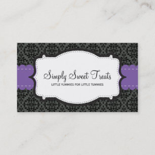 Visita 090 Christa :: TARJETA DE NEGOCIOS :: funky damask
