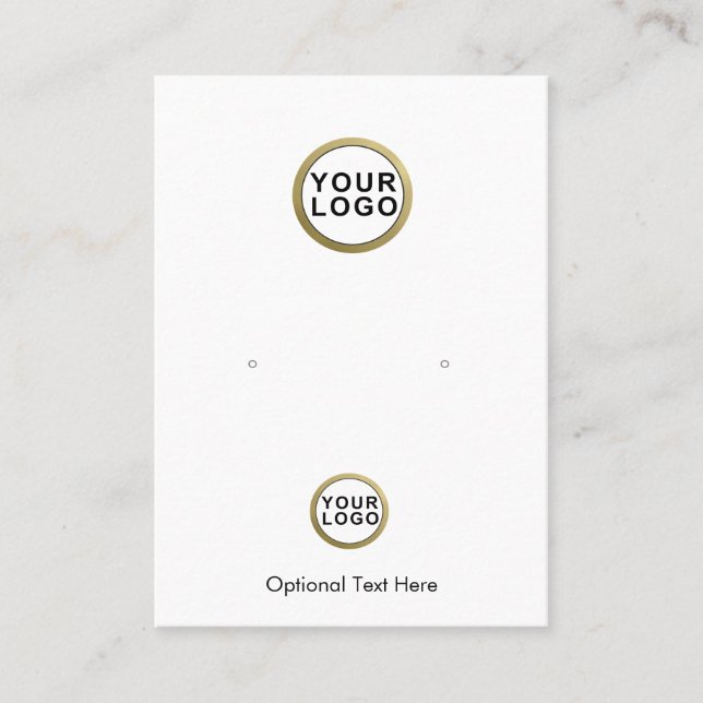 Visita 2 Logos Jewelry Earl Display Tarjeta de presentaci (Anverso)