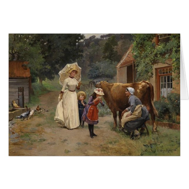 Visita a la tarjeta de la granja (Anverso (Horizontal))