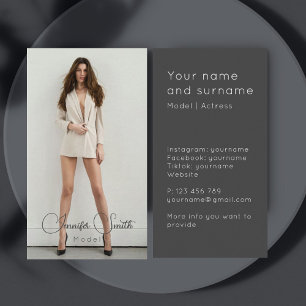 Visita Actriz modelo añada su propia tarjeta de presentac