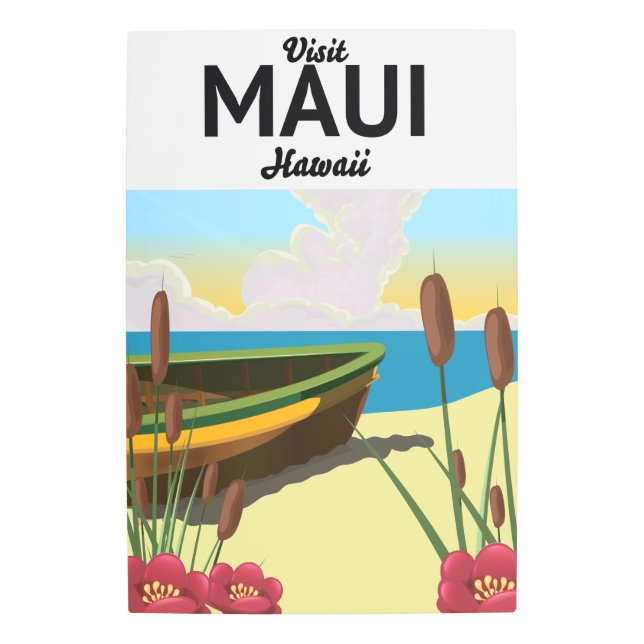 Visita al poster turístico Maui Hawaii (Anverso)