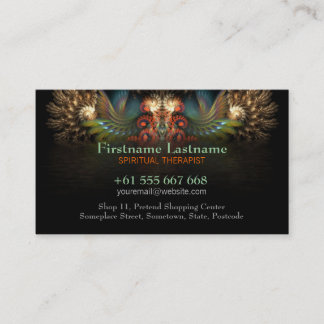 Visita Alas de espíritu fractal con tarjeta de presentaci