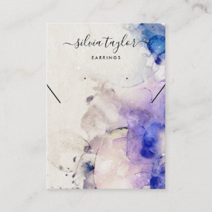 Visita alcohol de oro morado Tarjeta de visualización del