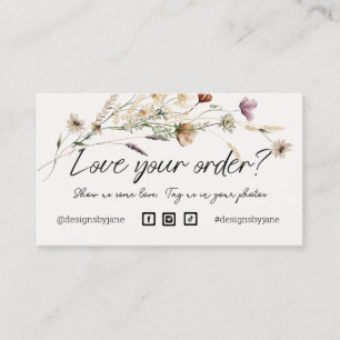 Visita Ama tu orden Tarjeta de inserción de orden de pequ