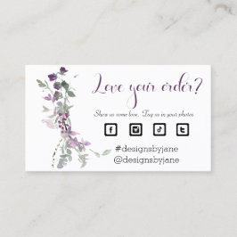 Visita Amar tu pedido Pequeña tarjeta de inserción de ped