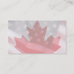 Visita Americano y canadiense señala la tarjeta de visit