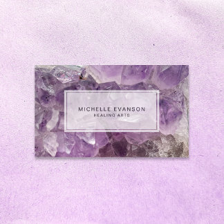 Visita Amethyst Crystal Healing Arts Tarjeta de Negocio