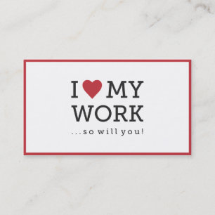 Visita Amo Mi Tarjeta De Negocios De Trabajo