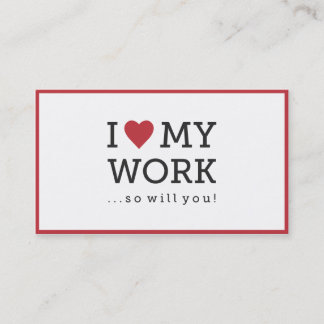 Visita Amo Mi Tarjeta De Negocios De Trabajo