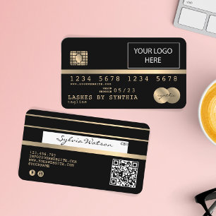 Visita Añadir su tarjeta de crédito con logotipo Gold y B