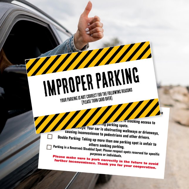 Visita Aparcar tarjeta de queja incorrecta (Subido por el creador)