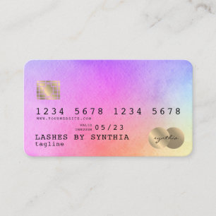 Visita Arte acuático Unicornio Estilo de tarjeta de crédi