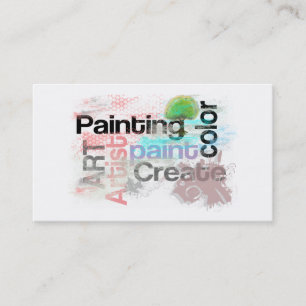 Visita Arte de la pintura del artista de la tarjeta de