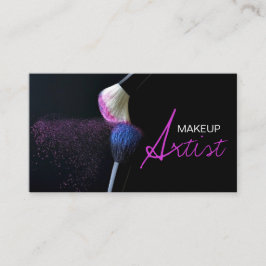 Visita Artista de maquillaje, cosmetología, tarjeta de vi