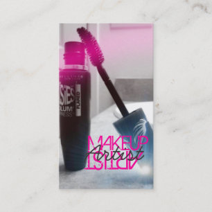 Visita Artista de maquillaje, Cosmetología, tarjeta de vi