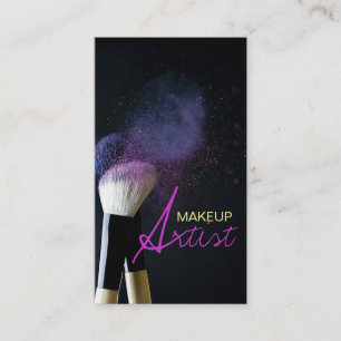 Visita Artista de maquillaje, cosmetología, tarjeta de vi