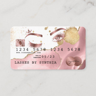 Visita Artista de maquillaje Tarjeta de crédito con estil