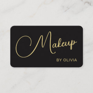 Visita Artista de Maquillaje Tarjeta de Negocios Moderno