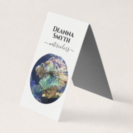 Visita ARTISTAS Tarjeta de presentación plegada de carpas