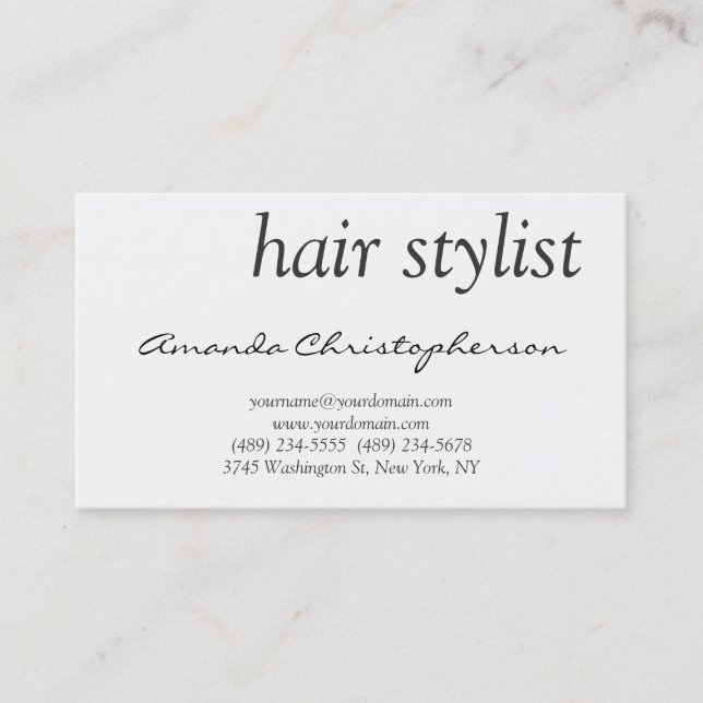 Visita Atractiva tarjeta de presentación con estilo de ca (Anverso)