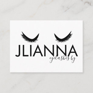 Visita Audaz Salón De Eyelashes - Tarjeta Negra De Negoci