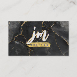 Visita Audaz tarjeta de presentación moderna de mármol ne