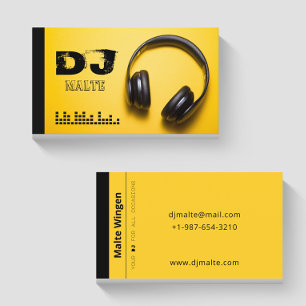 Visita Auriculares Tarjeta de presentación para DJ amari