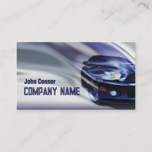 Visita Auto Azul Mustang En La Tarjeta De Movimiento Grad