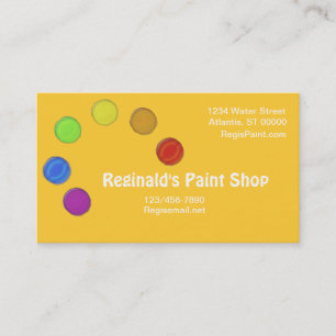 Visita Autobús. Tarjeta - Paleta de pintura