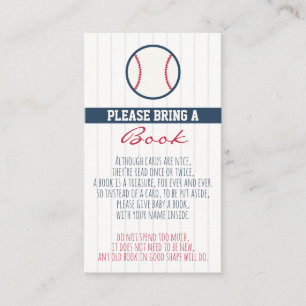 Visita Baby Shower de béisbol trae una tarjeta de libro