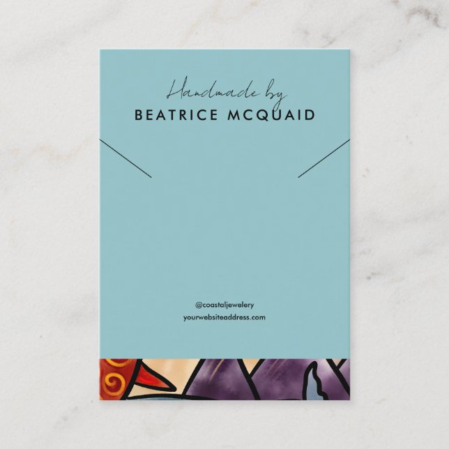 Visita Ballena acuática costera | Tarjeta de visualizació (Anverso)