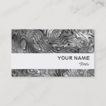 Banda blanca de la tarjeta de presentación de impr