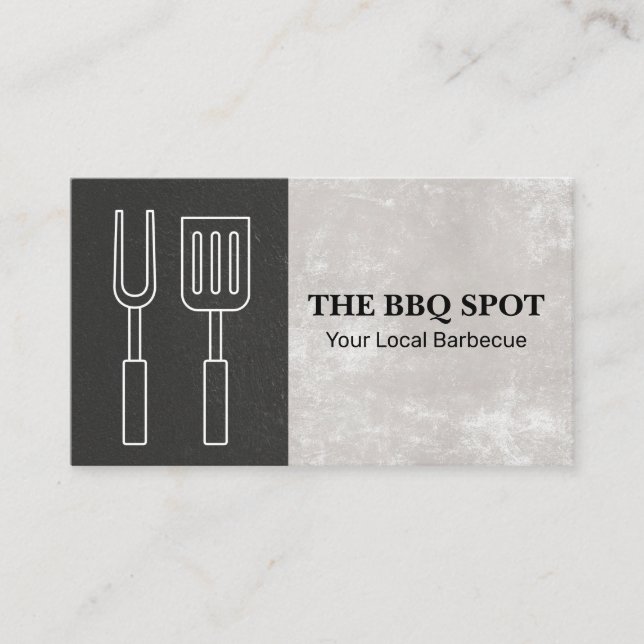 Visita Barbacoa | Chef | Tarjeta de presentación del prop (Anverso)