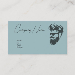 Visita Barber Shop, servicios, plantilla de tarjeta de vi