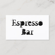 Barra de expreso blanco simple genérica - Tarjeta