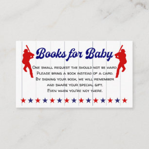 Visita Béisbol, Sport Baby Shower, Libros para tarjeta de