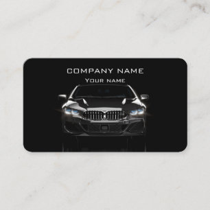 Visita Black Modern Stylish tarjeta de negocios para auto