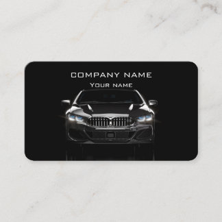 Visita Black Modern Stylish tarjeta de negocios para auto